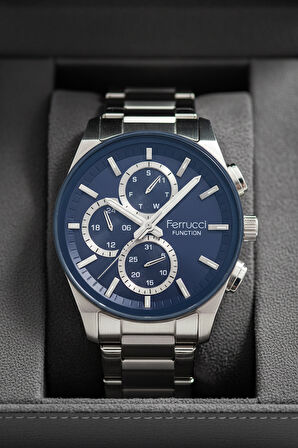 Ferrucci Gümüş Çelik Kordon Erkek Kol Saati L03595FM.2 