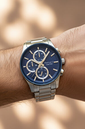 Ferrucci Gümüş Çelik Kordon Erkek Kol Saati L03595FM.2 