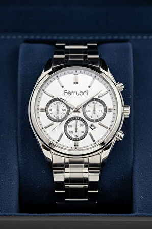 Ferrucci Gümüş Çelik Kordon Erkek Kol Saati L03634M.01 