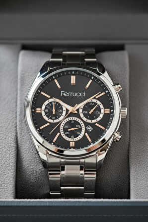 Ferrucci Gümüş Çelik Kordon Erkek Kol Saati L03634M.02 