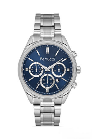 Ferrucci Gümüş Çelik Kordon Erkek Kol Saati L03634M.04 
