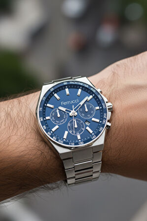 Ferrucci Gümüş Çelik Kordon Erkek Kol Saati L03635M.04 