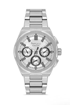 Ferrucci Gümüş Çelik Kordon Erkek Kol Saati L03627M.04 