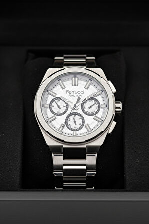 Ferrucci Gümüş Çelik Kordon Erkek Kol Saati L03627M.04 