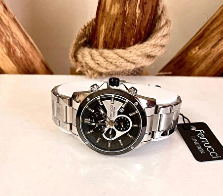 Ferrucci Spor Şık Model Fonksiyonlu&Takvimli Erkek Kol Saat+Bileklik