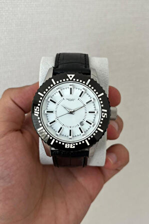 Ferrucci Klasik Deri Kayışlı Erkek Kol Saati