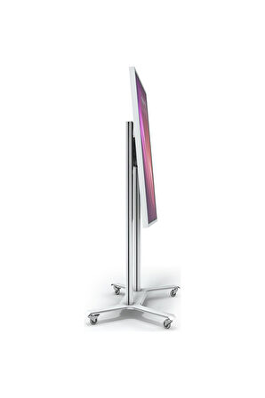 Cletech Tekerlekli Döner TV / Monitör / Akıllı Tahta Standı Sehpası 55"-75" Flip