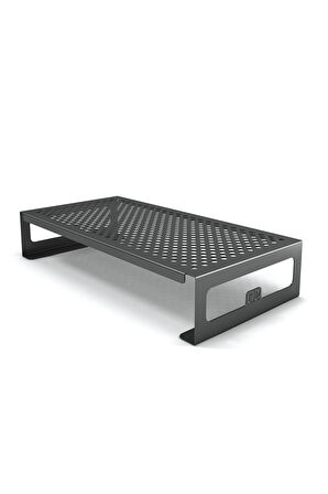 Metal Monitor / Tv / Laptop Yükseltici Stand - Siyah