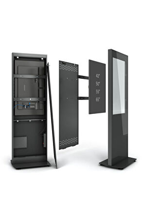 C01 43" Digital Signage Totem + iiyama LH4360UHS-B1AG Signage Monitör