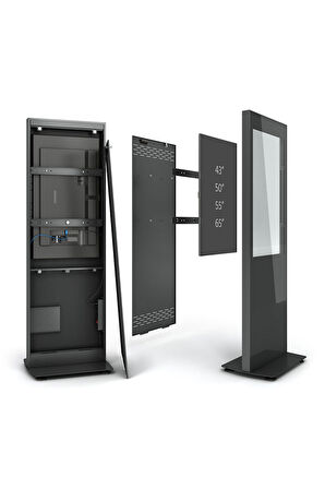 C01 55" Digital Signage Totem + iiyama LH5560UHS-B1AG Signage Monitör