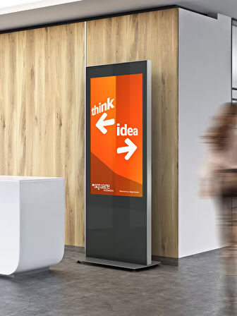 C01 65" Digital Signage Totem + iiYama LH6560UHS-B2AG Signage Monitör