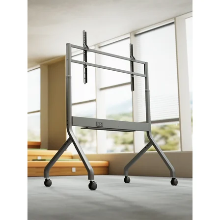 Slimlift Motorlu Tv Standı 55-90 Inç | 90 kg Kapasiteli | Uzaktan Kumandalı | Profesyonel Tekerlekli Tv Sehpası