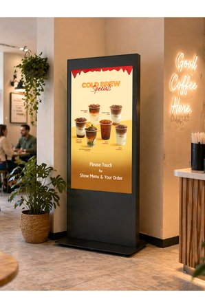 C01 43" Digital Signage Totem + TCL TM43N Signage Monitör