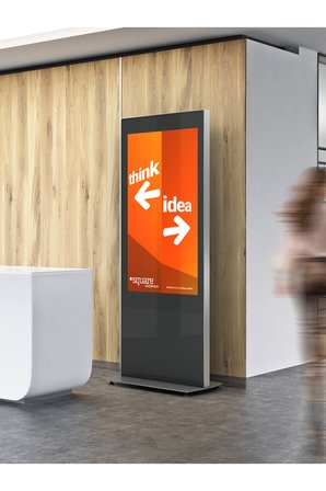 C01 43" Digital Signage Totem + TCL TM43N Signage Monitör