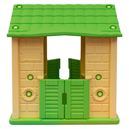 King Ev İki Kapılı Oyun Evi Krem