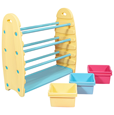 King Kids Saklama Rafı Krem