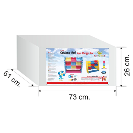 King Kids Saklama Rafı Krem