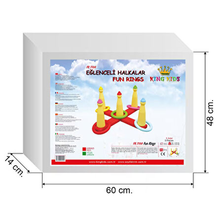 King Kids Eğlenceli Halkalar Halka Atma Oyunu