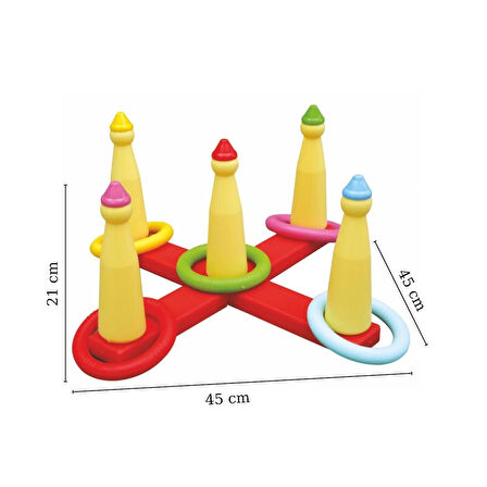 King Kids Eğlenceli Halkalar Halka Atma Oyunu