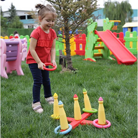 King Kids Eğlenceli Halkalar Halka Atma Oyunu