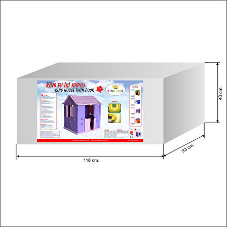 King Ev İki Kapılı Kırmızı