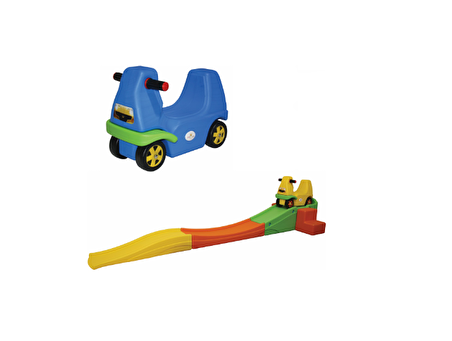 King Kids Roller Coaster Mavi Arabalı