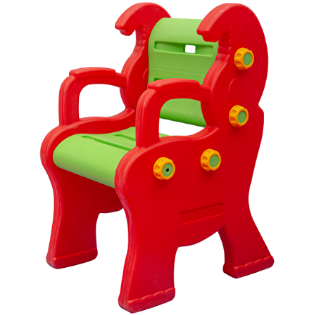King Kids Kral Sandalye Kırmızı Yeşil