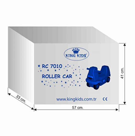 King Kids Roller Coaster Arabası Sarı