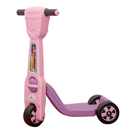 King Kids Süper Scooter 3 Tekerlekli Pembe