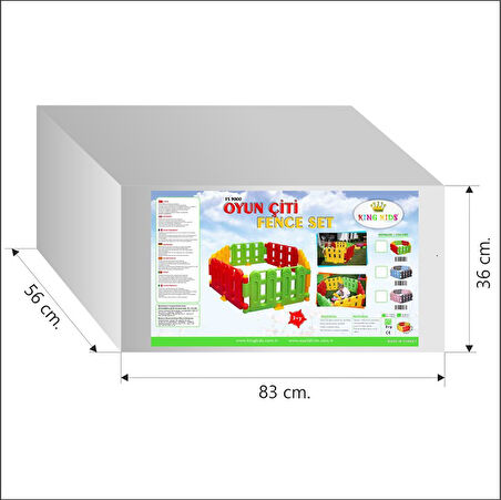 Oyun Çiti - Gri/Krem