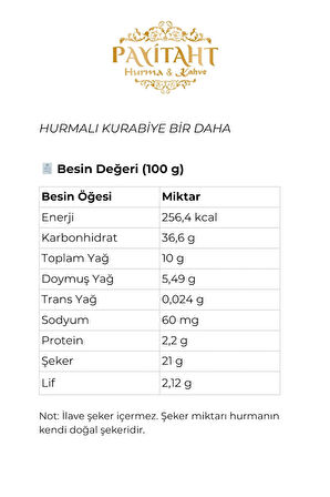 HURMALI KURABİYE BİR DAHA 24 ADET SADE HER BİR AMBALAJ 30 GR