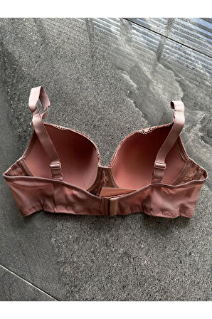 Dantelli C Kap Pudra Sütyen Takımı