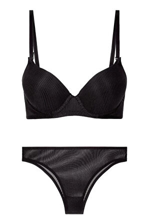 Shine Design Dameon Aria Desenli Destekli Sütyen Takımı