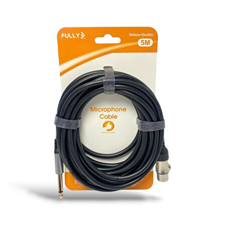 FULLY XLR Dişi-6.3mm Gitar Erkek Jaklı Kablo 5Metre