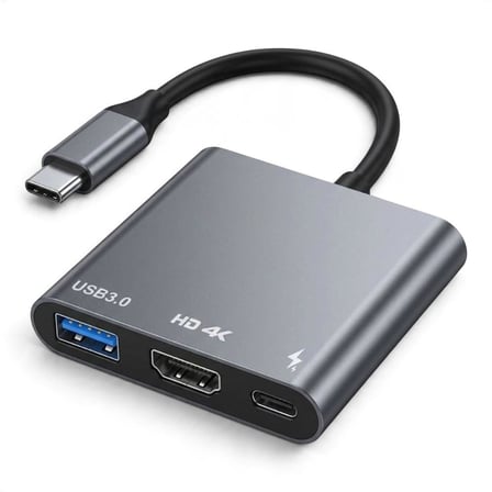 Fully 3in1 Type-C to USB+HDTV+Type-C  4K 30HZ Çok Fonksiyonlu Hub