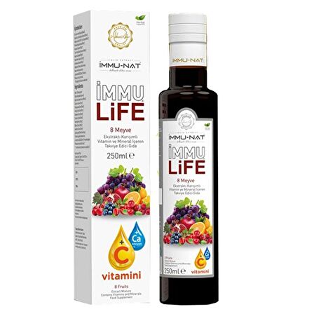 İmmu-Nat İmmu Life 8 Meyve Karışımlı Ekstrat 250 ml
