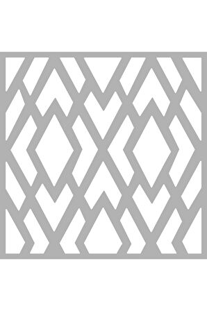 Geometrik Desen-6 Stencil Boyama şablonu 30x30 cm, Duvar Stencil, Fayans Stencil, Mobilya Stencil