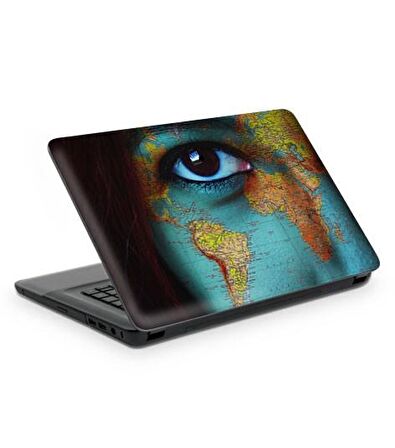 Dünya Gözü Notebook Sticker, Laptop sticker,, Hp Sticker, Asus Sticker, 15.6 inç Sticker