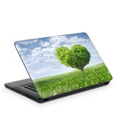 Kalp Ağaç Notebook Sticker, Laptop sticker,, Hp Sticker, Asus Sticker, 15.6 inç Sticker