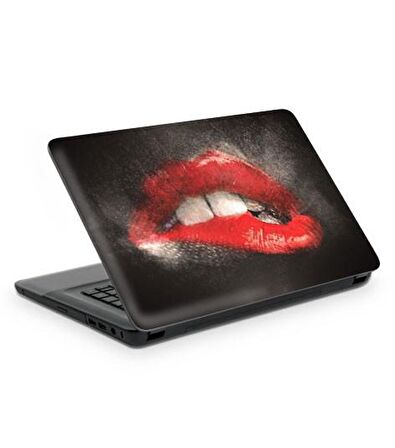 Kırmızı Dudak Notebook Sticker, Laptop sticker,, Hp Sticker, Asus Sticker, 15.6 inç Sticker