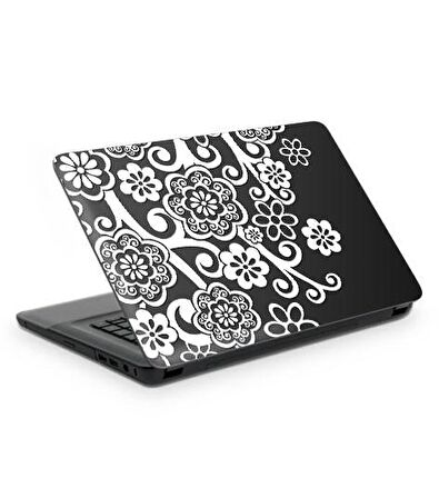 Çiçek Motifleri-1 Notebook Sticker, Laptop sticker,, Hp Sticker, Asus Sticker, 15.6 inç Sticker