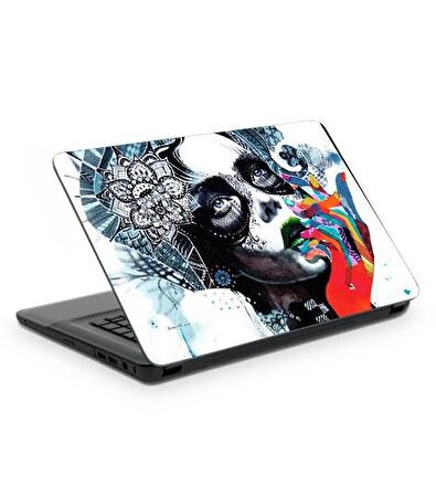 Çizimsel Kız Notebook Sticker, Laptop sticker,, Hp Sticker, Asus Sticker, 15.6 inç Sticker