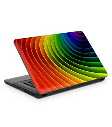 Renkli Çizgiler Notebook Sticker, Laptop sticker,, Hp Sticker, Asus Sticker, 15.6 inç Sticker