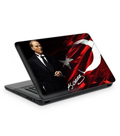 Atatürk-3 Notebook Sticker, Laptop sticker,, Hp Sticker, Asus Sticker, 15.6 inç Sticker