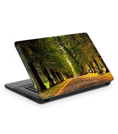 Ağaçlı Yol Notebook Sticker, Laptop sticker,, Hp Sticker, Asus Sticker, 15.6 inç Sticker