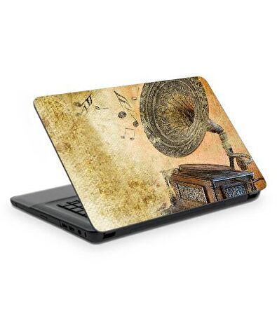 Gramofon Notebook Sticker, Laptop sticker,, Hp Sticker, Asus Sticker, 15.6 inç Sticker