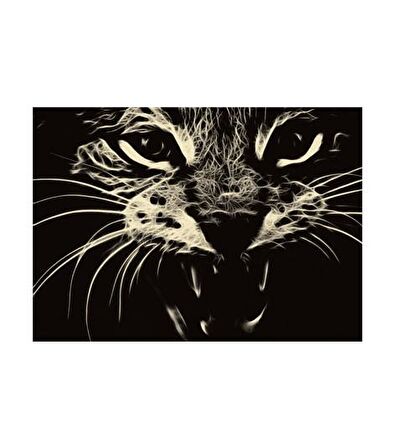 Vahşi Kedi Notebook Sticker, Laptop sticker,, Hp Sticker, Asus Sticker, 15.6 inç Sticker