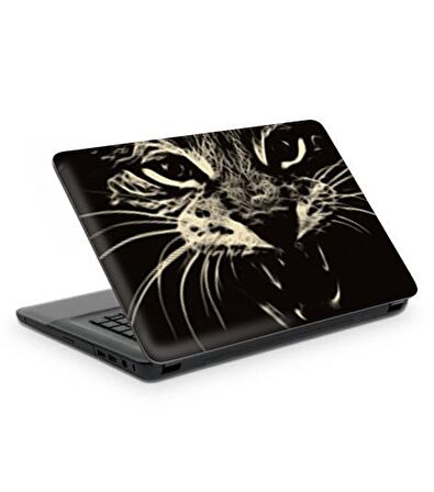 Vahşi Kedi Notebook Sticker, Laptop sticker,, Hp Sticker, Asus Sticker, 15.6 inç Sticker
