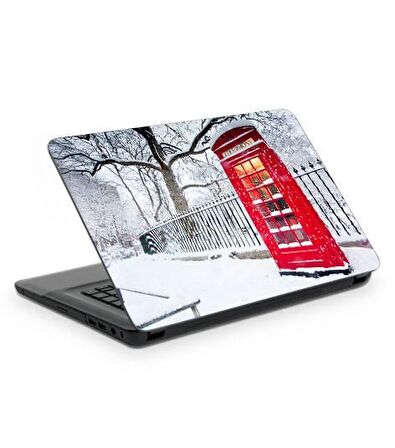 Londra Telefon Kulübesi Notebook Sticker,Laptop Sticker,Hp Sticker Asus Sticker,15.6 İnç Sticker