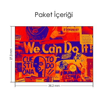 We Can Do It Notebook Sticker, Laptop sticker,, Hp Sticker, Asus Sticker, 15.6 inç Sticker